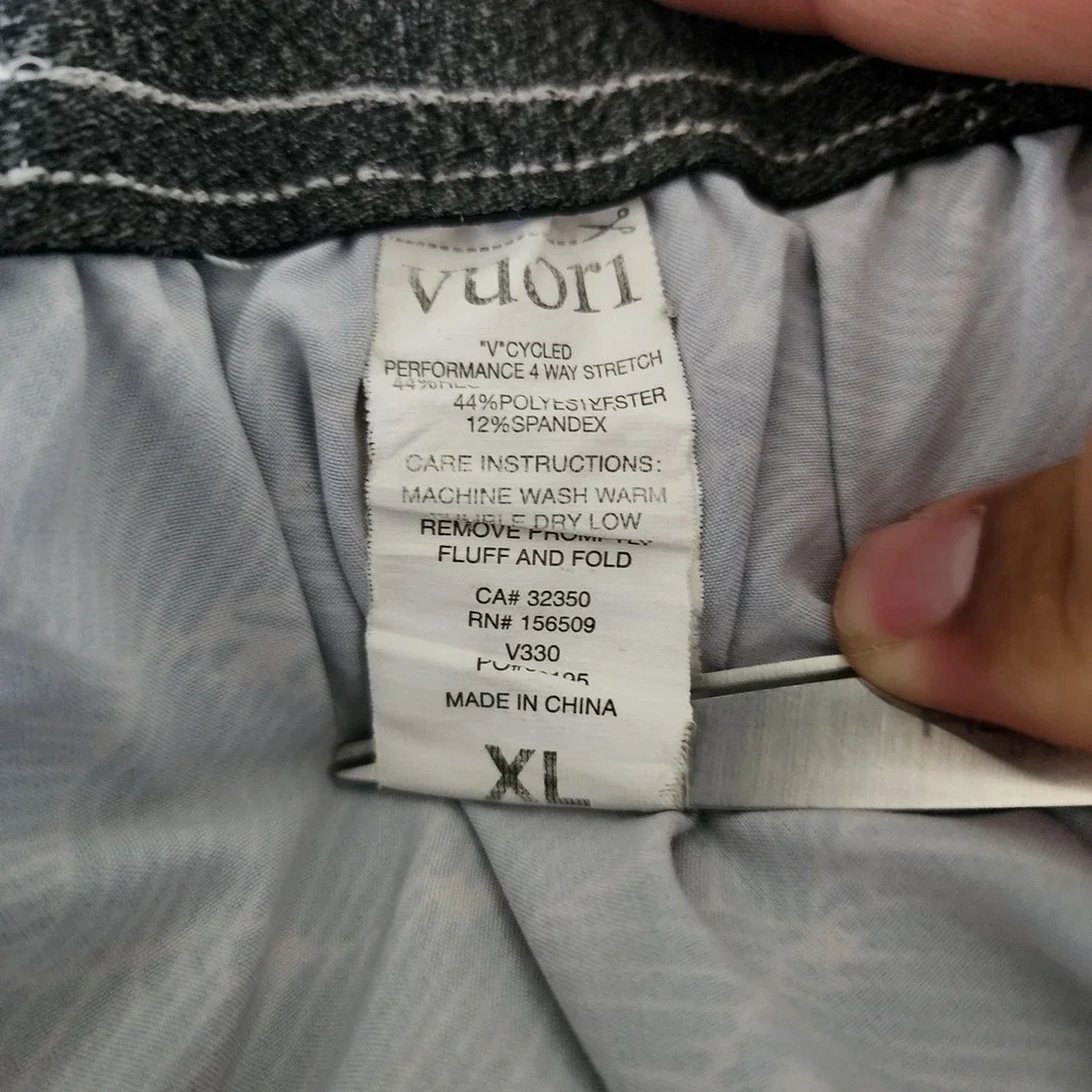 Vuori Board Shorts Men XL Blue Excellent Wave Print 4-Way Stretch V330
